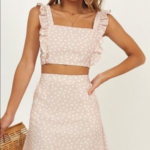 Showpo two piece polka dot set